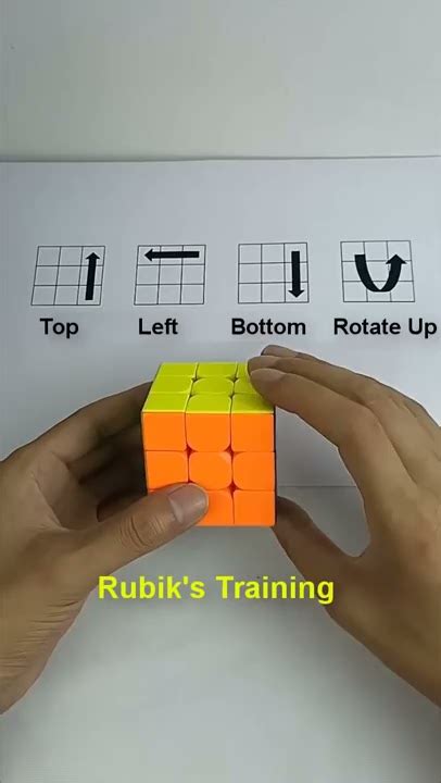 how to solve rubik's cube 3x3 - cube solve magic trick formula #shorts - YouTube