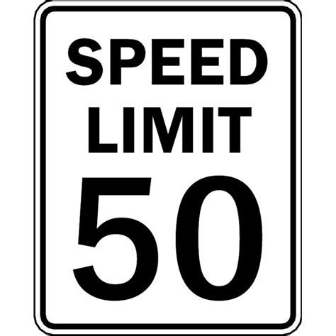 Speed limit 50 road sign Royalty Free Stock SVG Vector