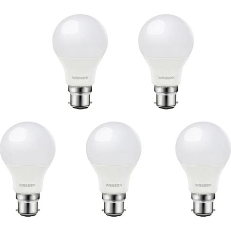 Wessex LED A60 GLS Dimmable Bulb 9W BC Warm White 806lm | Toolstation