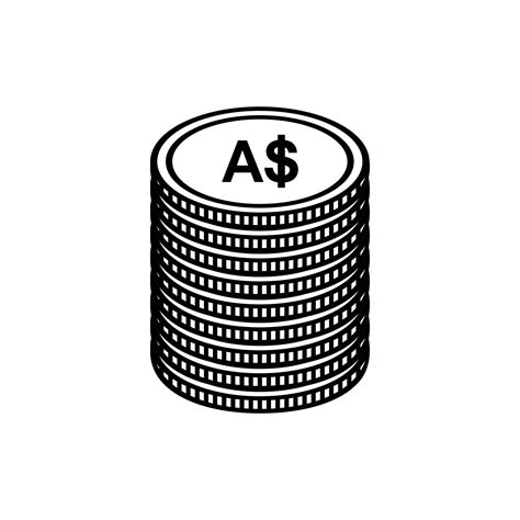 Australia Currency, AUD, Australian Dollar Icon symbol. Vector ...