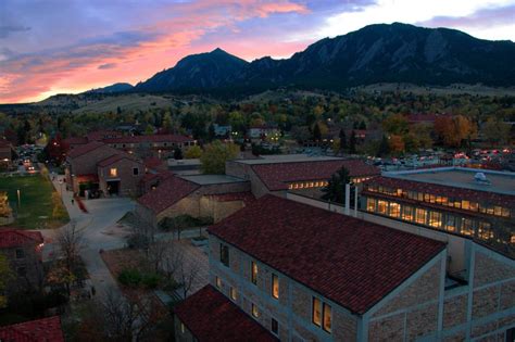 Front Range sunset, from the University of Colorado campus