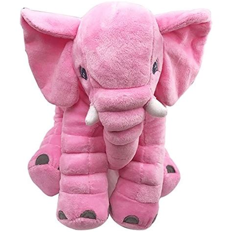 VENYSS 12'' Plush Elephant Stuffed Toy for Baby Pink #PlushFigures ...