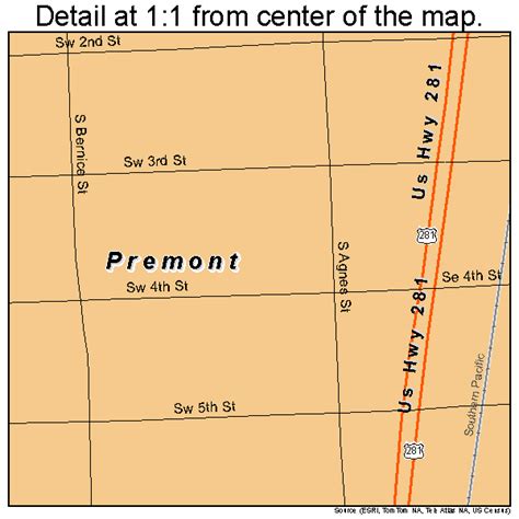 Premont Texas Street Map 4859384