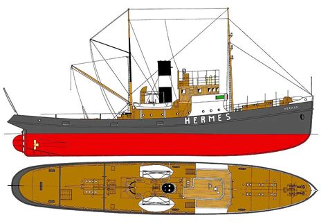 Hermes Steam tugboat plans download | Model boat plans, Tug boats, Boat ...