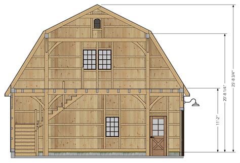 30' x 36' Pioneer Gambrel Barn | The Barn Yard