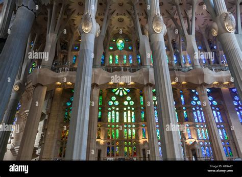 Sagrada Familia Interior Stock Photo - Alamy