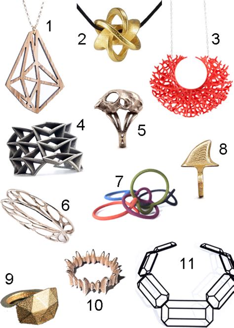 Get the Look: 22 Pieces of (Really Great) 3D-Printed Jewelry - StyleCarrot