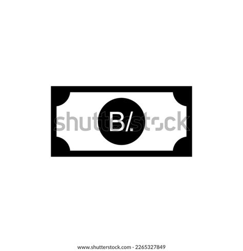 Panama Currency Symbol Panamanian Balboa Icon Stock Vector (Royalty ...