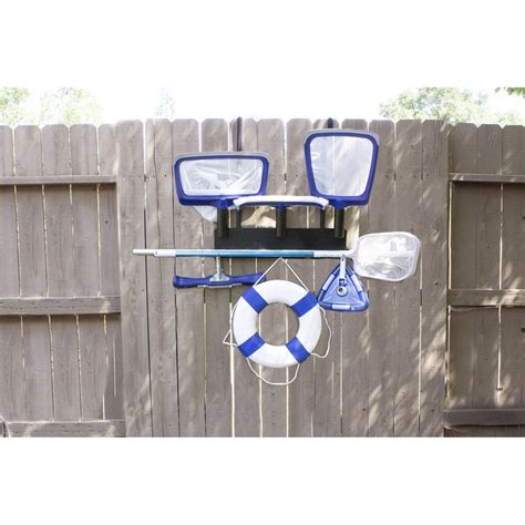 Poolmaster Hanging/Mounted Swimming Pool Tool Organizer Storage Rack ...