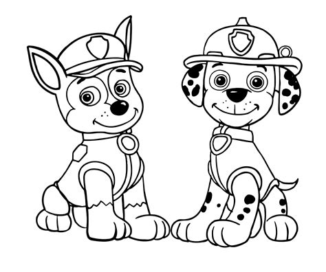 25+ Excellent Picture of Chase Paw Patrol Coloring Page ...