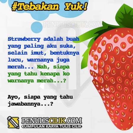 Tebak-tebakan lucu terbaru dan Jawabannya - Penulis Cilik