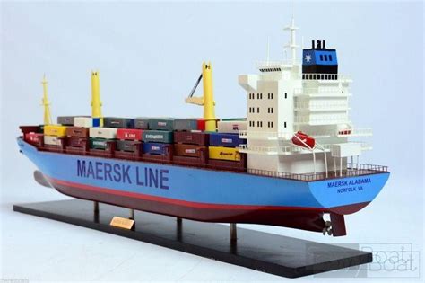 Maersk Alabama Container Ship 36" Handcrafted Wooden Ship Model