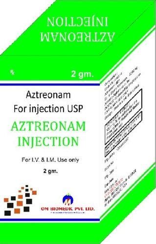 Aztreonam Injection 2 Gm at Best Price in Haridwar | Om Biomedic Pvt Ltd