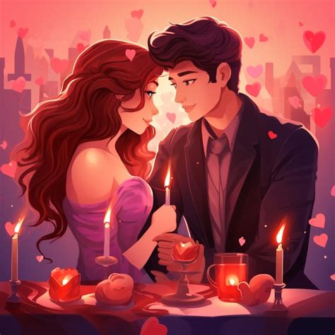 Premium AI Image | Sweet couple love anime romance image Ai generated art