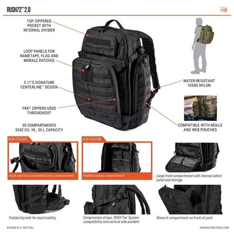 Rush 72 2.0 Backpack - Joint Force Tactical