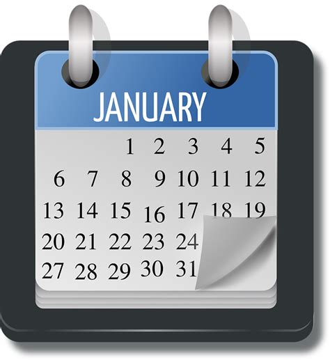 Download Calendar, January, Month. Royalty-Free Vector Graphic - Pixabay