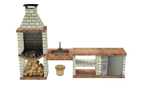 2t4 Mensure BBQ Outdoor Kitchen Set (converted By Daeron) | Sims 4 cc ...