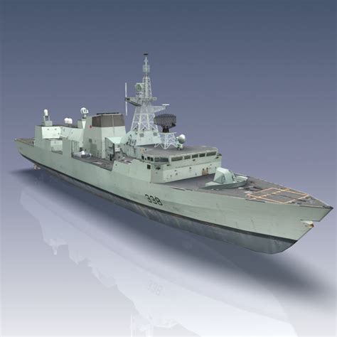 halifax class patrol frigate 3d model