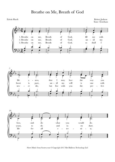 Jackson - Breathe on Me, Breath of God Sheet music for Choir - 8notes.com