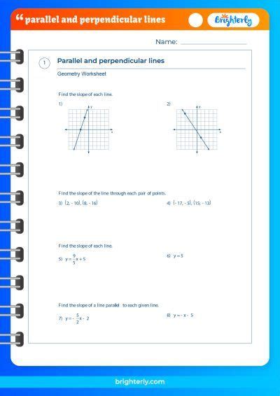 FREE Discover The Parallel and Perpendicular Lines Worksheet [PDFs]