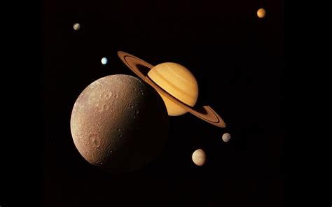 Moons Of Saturn 9865 : Wallpapers13.com