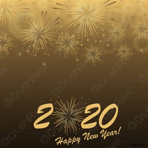 Happy New Year 2020 fireworks concept - stock vector 1231304 | Crushpixel