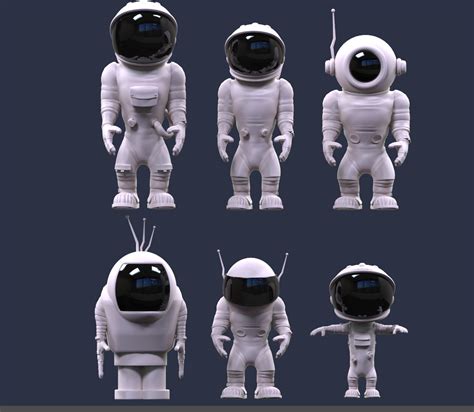 Astronaut V1 Free 3D Model - .obj .stl - Free3D