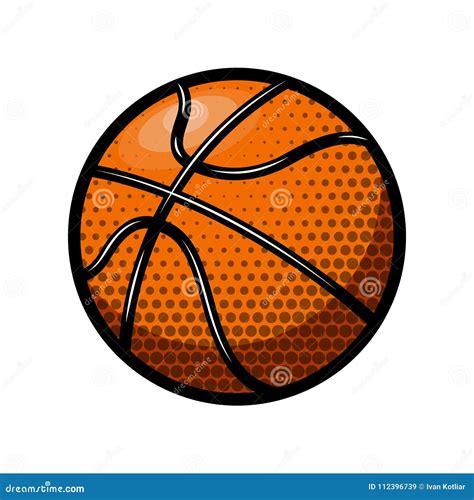 Basketball Ball Illustration Isolated on White Background. Design ...