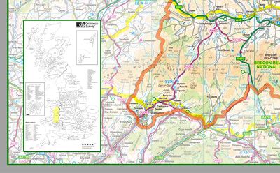 Powys County Map– I Love Maps