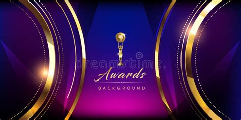 Blue Pink Golden Royal Awards Graphics Background. Modern Abstract Background. Stock ...