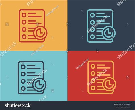 Agenda Task Schedule Logo Template Simple Stock Vector (Royalty Free ...