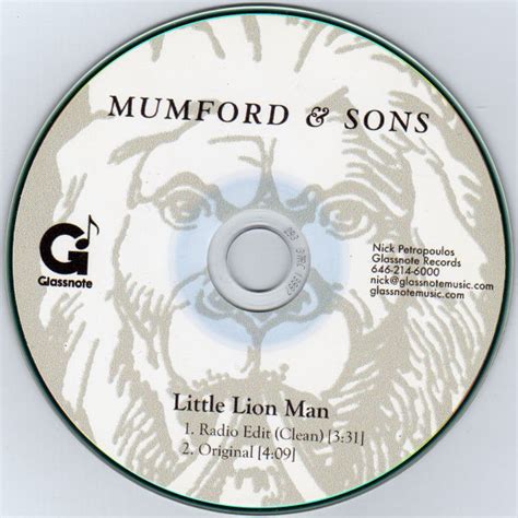 Mumford & Sons - Little Lion Man (2009, CDr) | Discogs