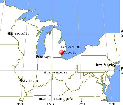 Map Of Redford Michigan | Spain Map