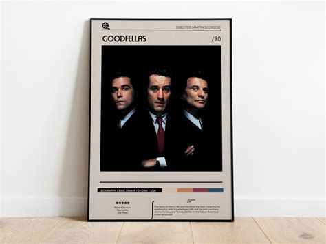 Goodfellas Poster / Minimal Movie Poster / Theater Room Decor - Etsy