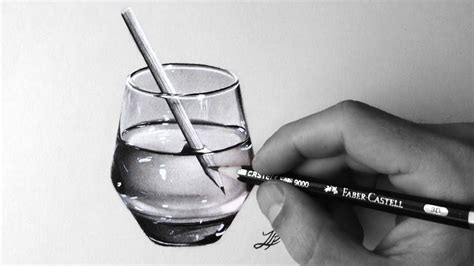 COMO DIBUJAR UN VASO DE AGUA A LAPIZ 🥛 || HOW TO DRAW A GLASS OF WATER WITH A PENCIL - YouTube