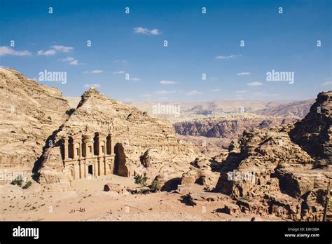 Jordan, Petra, Ad Deir Monastery Stock Photo - Alamy