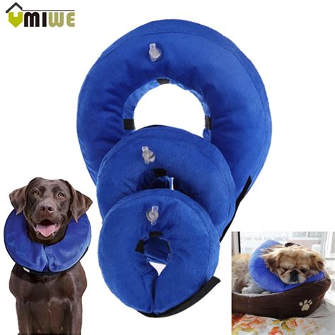 Hot Pet Supplies Inflatable Cat Dog Recovery Neck Protective Collar Comfortable Anti bite Dog ...