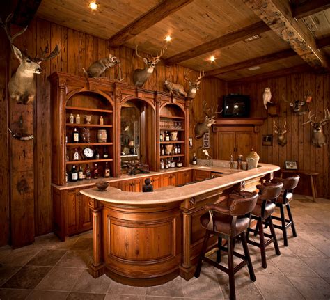 West Texas Traditional Ranch - Rustic - Home Bar - Houston - by Osborne Cabinets and Millwork, Inc.