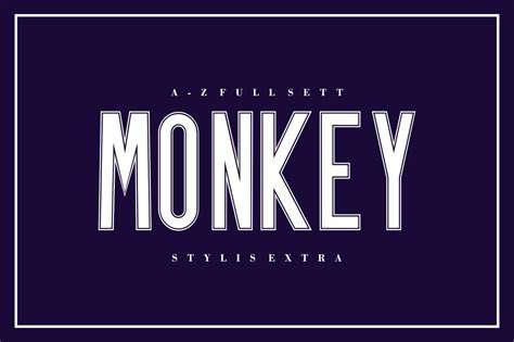 MONKEY FONT By Musafir | TheHungryJPEG.com