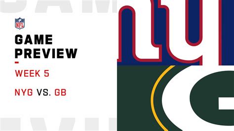 New York Giants vs. Green Bay Packers preview | Week 5