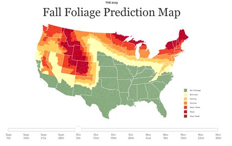 Fall Foliage California Map