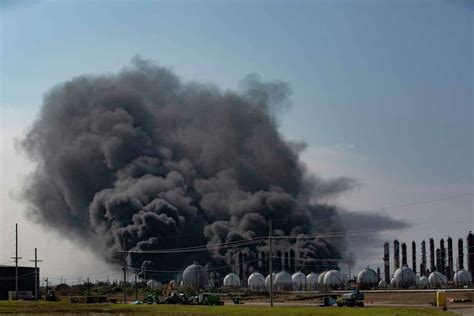 Staff photos show scenes from chemical plant explosion near Houston