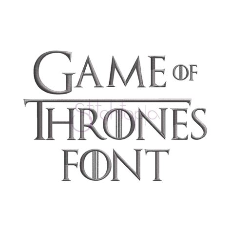 Game of thrones font - waterloft