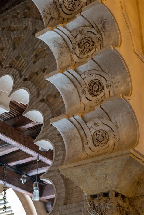 Incredible details in Moorish architecture Palace, a version of Islamic architecture Stock Photo ...