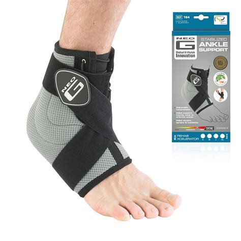 Neo-G Ankle Support Brace RX Stabilised with Figure of 8 Ankle Strap ...