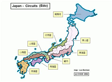 Edo Japan Map