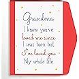 Amazon.com : popmazing Grandma I Know You've Loved Me Since - Birthday Card For Grandma ...