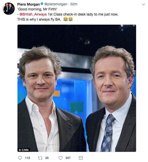 Piers Morgan Twitter: Good Morning Britain host ridiculed in Colin Firth airport mix-up ...