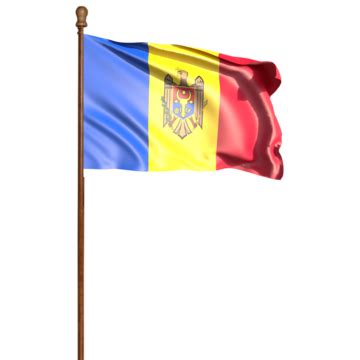 Moldova Flag With Pole, Moldova Flag Waving, Moldova Flag Waving ...