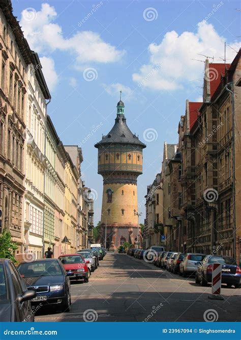 Water Tower At Halle, Germany Editorial Stock Image - Image of anhalt ...